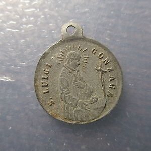 MEDALLA RELIGIOSA SAN LUIS GONZAGA / MARIA INMACULADA