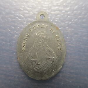 MEDALLA RELIGIOSA BEATA VIRGEN DEL CARMEN / SAGRADO CORAZON DE JESUS