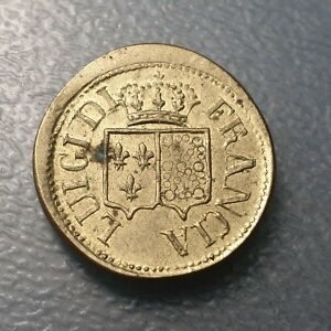 FRANCIA Y NAVARRA PONDERAL COIN WEIGHT DOBLE LUIS DE ORO 15,22 g