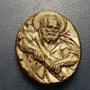 MEDALLA RELIGIOSA VATICANO PAPA PABLO VI SAN PEDRO 40X35 mm