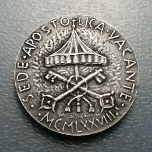 MEDALLA PAPAL VATICANO SEDE VACANTE 1978 40 mm