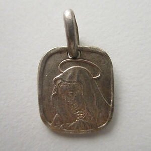 MEDALLA RELIGIOSA BUSTO DE LA VIRGEN - PLATA