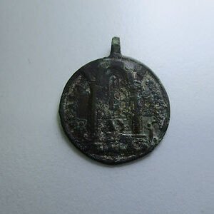 MEDALLA RELIGIOSA ESCALA SANTA ROMA - ANILLA ROTA