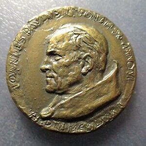 MEDALLA RELIGIOSA VATICANO JUAN PABLO II ANUAL OFICIAL AÑO VI 1984 BRONCE