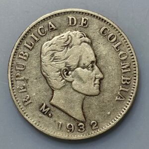 COLOMBIA 50 CENTAVOS 1932 MBC