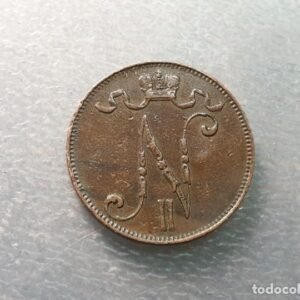 FINLANDIA OCUPACION RUSIA 5 PENNIA 1899