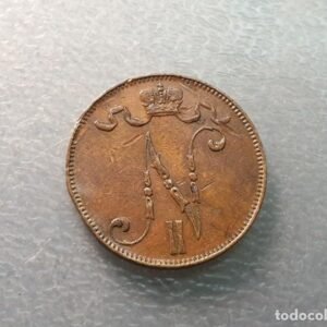 FINLANDIA OCUPACION RUSIA 5 PENNIA 1905