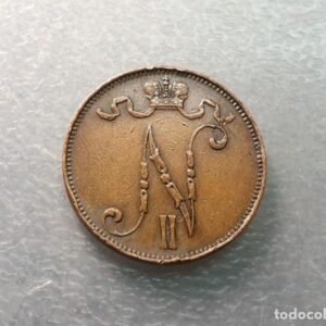 FINLANDIA OCUPACION RUSIA 5 PENNIA 1911