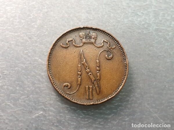 FINLANDIA OCUPACION RUSIA 5 PENNIA 1911