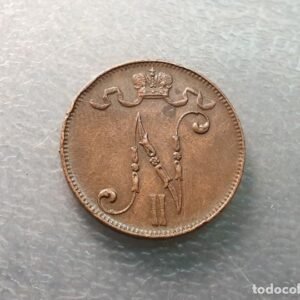 FINLANDIA OCUPACION RUSIA 5 PENNIA 1913