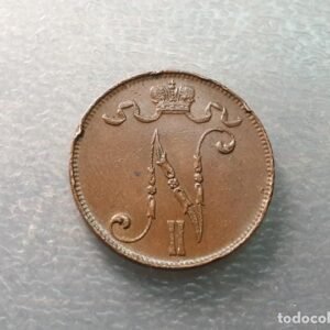FINLANDIA OCUPACION RUSIA 5 PENNIA 1915
