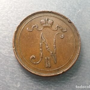 FINLANDIA OCUPACION RUSIA 10 PENNIA 1899