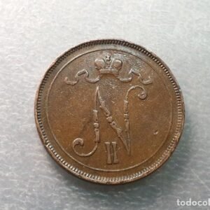 FINLANDIA OCUPACION RUSIA 10 PENNIA 1900