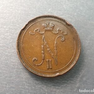 FINLANDIA OCUPACION RUSIA 10 PENNIA 1907