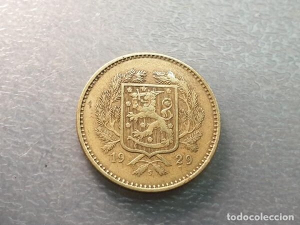 FINLANDIA 10 PENNIA 1929 - Imagen 2
