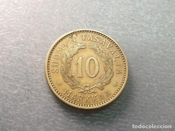 FINLANDIA 10 PENNIA 1929 - Imagen 3