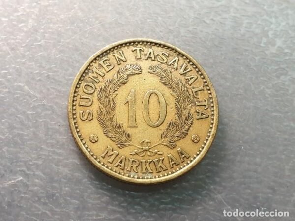 FINLANDIA 10 PENNIA 1931 - Imagen 3