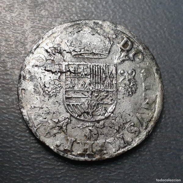 PAISES BAJOS ESPAÑOLES AMBERES FELIPE II FILIPSDAALDER - ECU 1572 - Imagen 3
