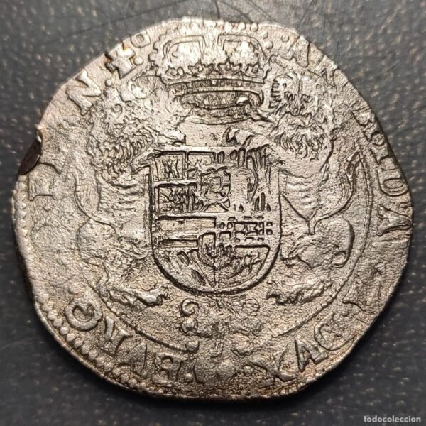 IMPERIO ESPAÑOL BRUJAS FELIPE IV DUCATON 1665 - Imagen 3