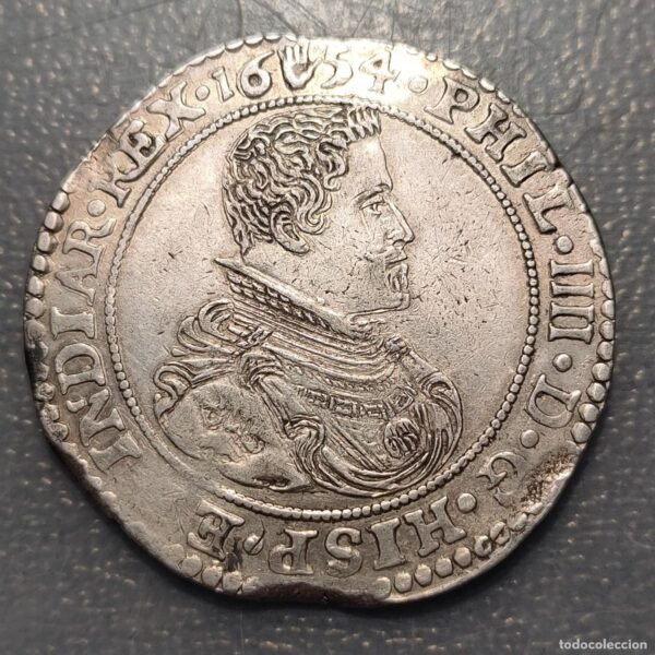IMPERIO ESPAÑOL AMBERES FELIPE IV DUCATON 1654