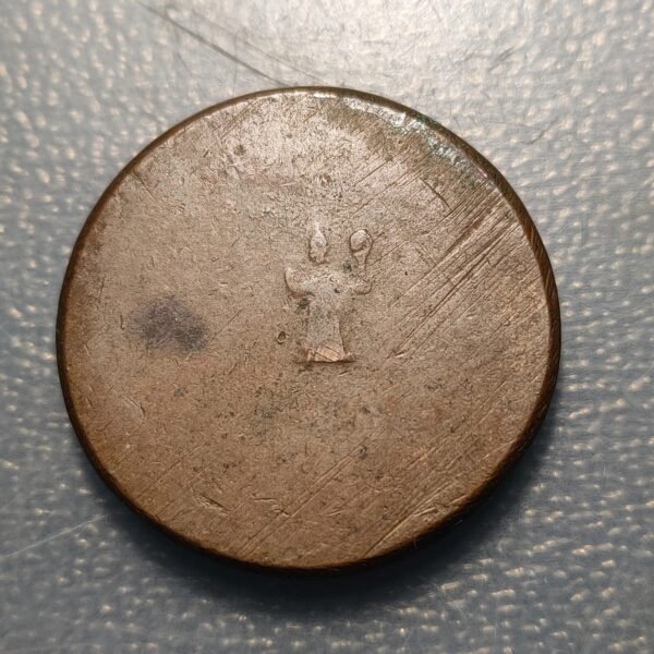 IMPERIO ESPAÑOL MILAN PONDERAL COIN WEIGHT DEL FILIPPPO CONTRAMARCA 1698 RARA - Imagen 2