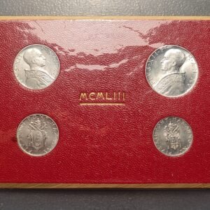 VATICANO PIO XII SERIE ANUAL OFICIAL 1953 1 LIRA - 2 LIRAS - 5 LIRAS - 10 LIRAS