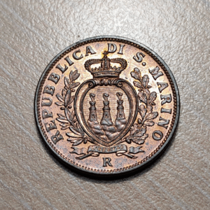 SAN MARINO 10 CENTESIMI 1938 SC- BRILLO ORIGINAL