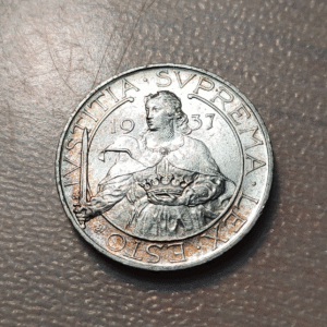 SAN MARINO 10 LIRAS 10 LIRE 1937 SC UNC