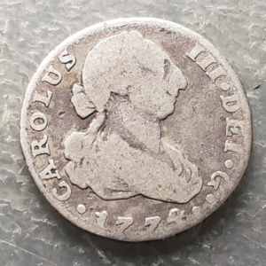 SPAIN MADRID CHARLES III 1 REAL 1774 PJ