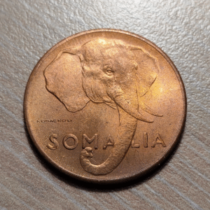 SOMALIA ADMINISTRACION ITALIANA 5 CENTESIMI 1950 SC UNC