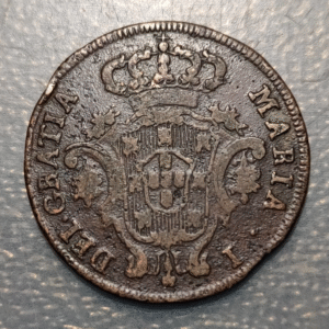 PORTUGAL AZORES MARIA I 5 REIS 1797 BC+/MBC-