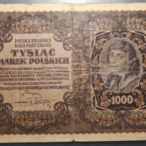 POLONIA POLAND 1000 MAREK POLSKICH 23/08/1919 P29 BC
