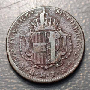 HUNGRIA AUSTRIA HUNGARY BURGAU MARIA THERESA 1 KREUZER 1772 G MBC