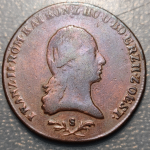 AUSTRIA FRANZ II (I) 6 KREUZER 1800 S SMOLNIK BC+/MBC-