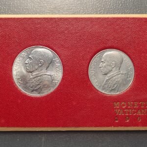 VATICANO PIO XII SERIE ANUAL OFICIAL 1947 5 LIRAS - 10 LIRAS SC UNC