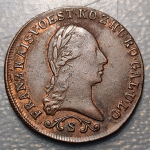 AUSTRIA FRANZ I (II) 1 KREUZER 1812 S SMOLNIK EBC