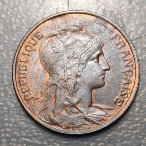 FRANCIA FRANCE 5 CENTIMES 1917 EBC/EBC+ BRILLO ORIGINAL ORIGINAL BRIGHT