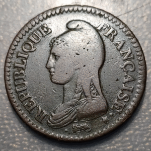 FRANCIA FRANCE REVOLUCION REVOLUTION UN DECIME L'AN 7 A MBC