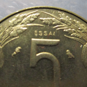 ESTADOS DEL AFRICA CENTRAL - CENTRAL AFRICAN STATES 5 FRANCS 1973 ESSAI PRUEBA