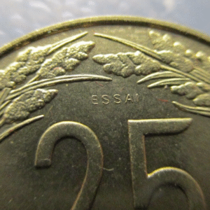 ESTADOS DEL AFRICA CENTRAL CENTRAL AFRICAN STATES 25 FRANCS 1975 ESSAI PRUEBA