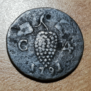 ITALIA NAPOLES FERDINANDO IV INFANTE DE ESPAÑA 4 CAVALLI 1791 BC/BC+