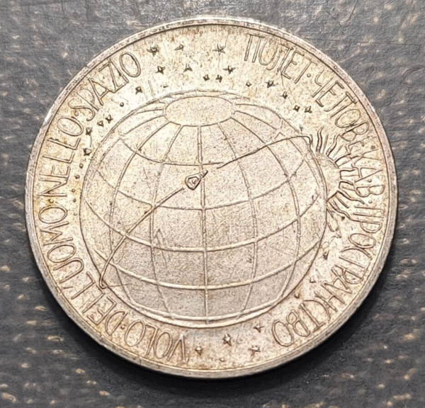 RUSIA RUSSIA MEDALLA PLATA VUELO HOMBRE EN EL ESPACIO P. POPOVICH - Imagen 2