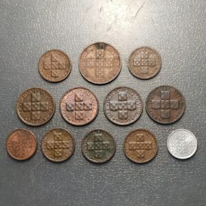 PORTUGAL REPUBLICA LOTE 12 MONEDAS 10-20-50 CENTAVOS