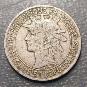 GUADELOUPE GUADALUPE COLONIA FRANCESA FRENCH COLOGNE 1 FRANCO 1903 MBC