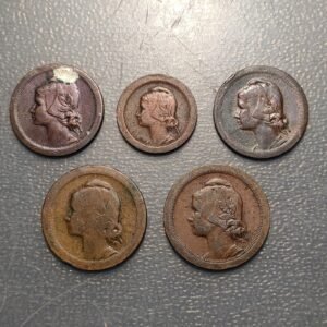 PORTUGAL REPUBLICA LOTE 5 MONEDAS