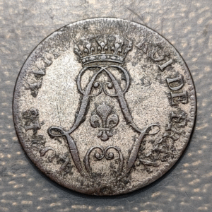 FRENCH GUYANE GUAYANA FRANCESA LOUIS XVIII 10 CENTIMES 1818 A