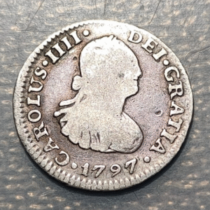 MEXICO CARLOS IV 1/2 REAL 1797 FM