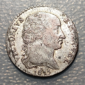 ITALIA REINO CERDEÑA SARDEGNA SAVOIA SABOYA VITTORIO EMANUELE I 2,6 SOLDI 1815