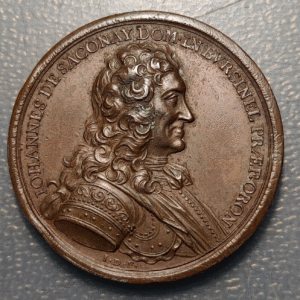 SUIZA SWITZERLAND BERNA MEDALLA 1729 GENERAL JEAN DE SACONAY