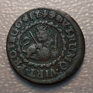 ESPAÑA SEGOVIA FELIPE V 2 MARAVEDIS 1744